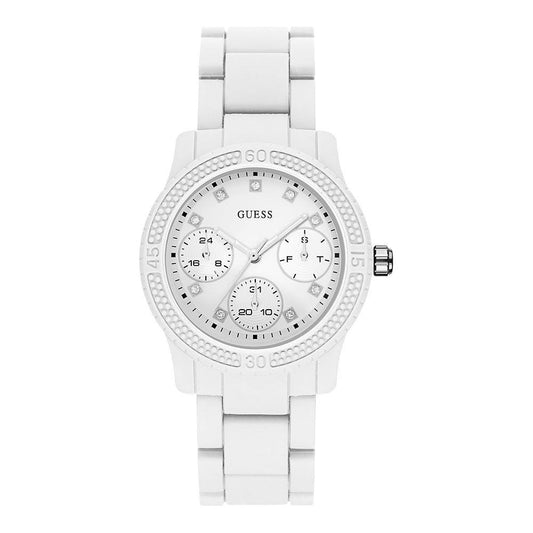 Guess White Rubber Watch Guess Lavender