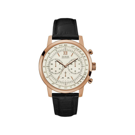Guess Black Leather Watch Guess Black
