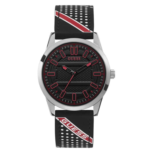 Guess Black Silicone Watch Guess Gray