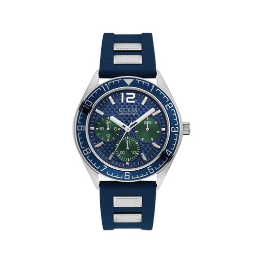 Guess Blue Silicone Watch Guess Light Gray