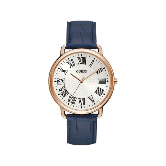 Guess Blue Leather Watch Guess Light Gray