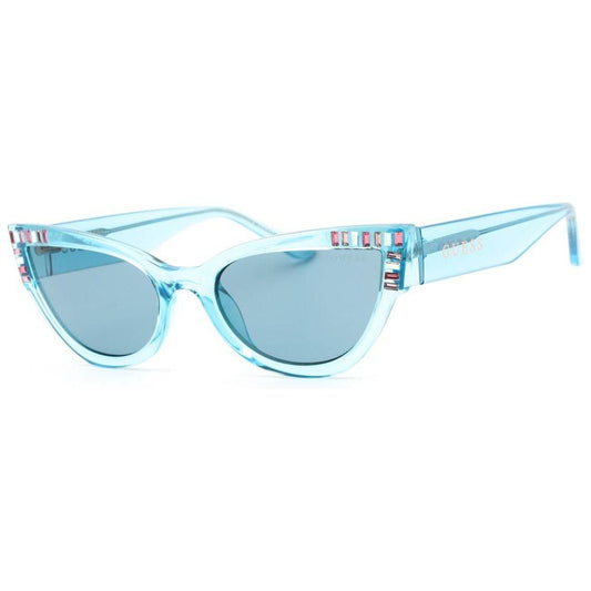 Guess Brown Resin Sunglasses Guess Light Steel Blue