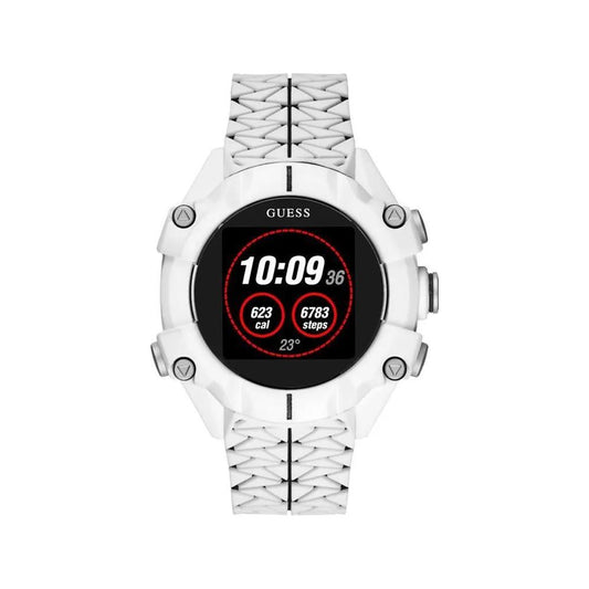 Guess White Resin Watch Guess Light Gray