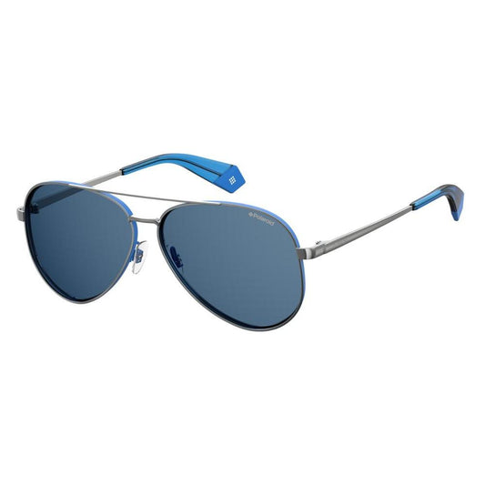 Polaroid Blue Metal Sunglasses Polaroid Dim Gray
