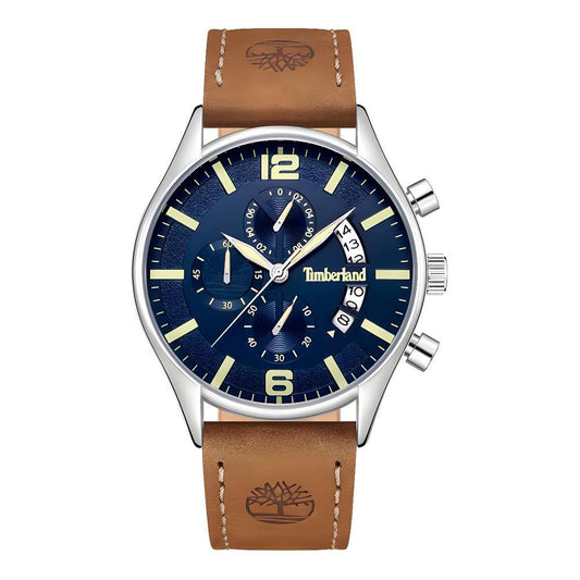 Timberland Brown Leather Watch Timberland Dark Slate Gray