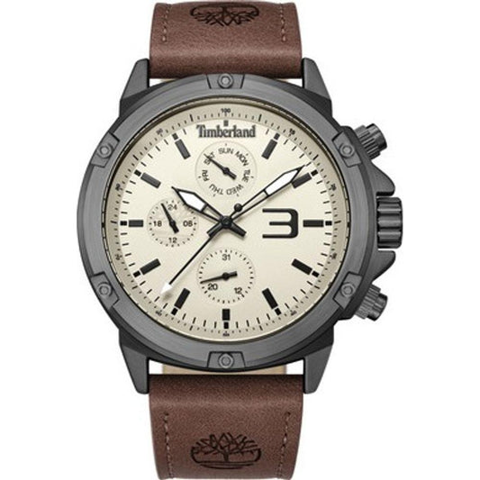Timberland Brown Leather Watch Timberland Dim Gray