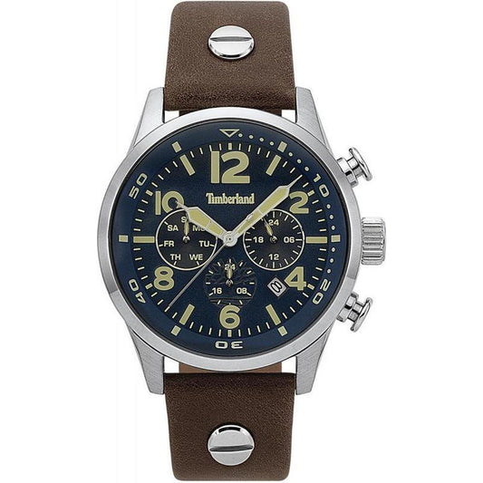Timberland Brown Leather Watch Timberland Gray