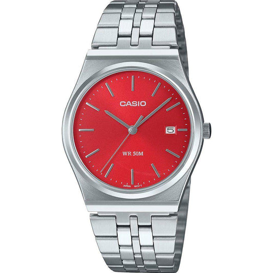 Casio Silver Steel Watch Casio Gray