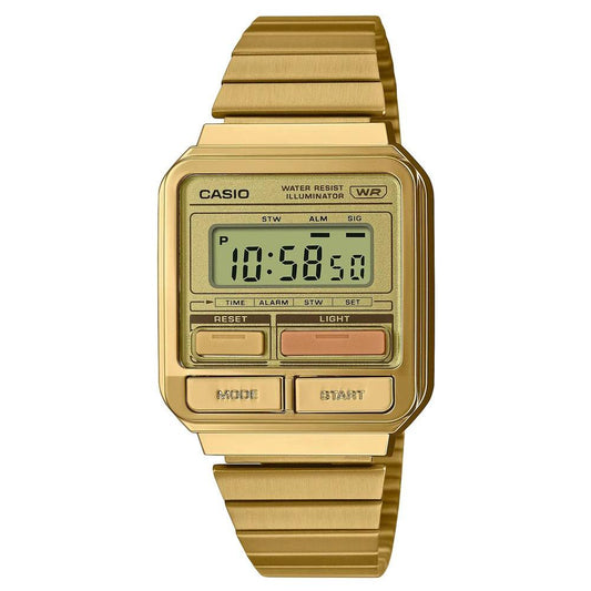 Casio Gold Steel Watch Casio Dark Khaki
