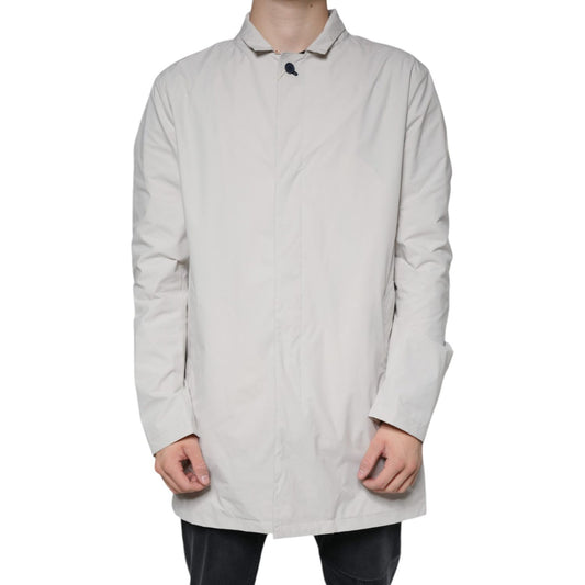 People Of Shibuya Off White Full Zip Coat Men Jacket People Of Shibuya Light Gray