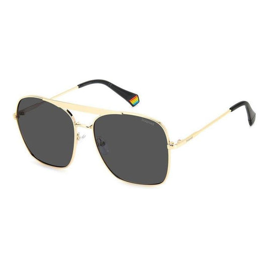 Polaroid Gold Metal Sunglasses Polaroid Dark Slate Gray