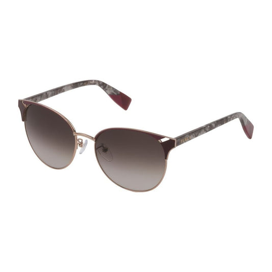 Furla Brown Acetate Sunglasses Furla Dim Gray