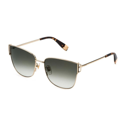 Furla Gold Metal Sunglasses Furla Gray