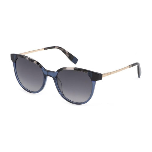 Furla Blue Acetate Sunglasses Furla Dim Gray