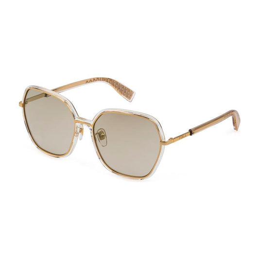 Furla Gold Metal Sunglasses Furla Gray