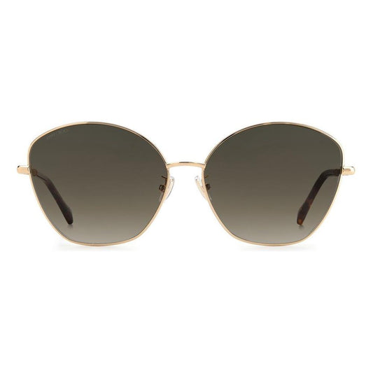 Jimmy Choo Gold Metal Sunglasses Jimmy Choo Dark Olive Green