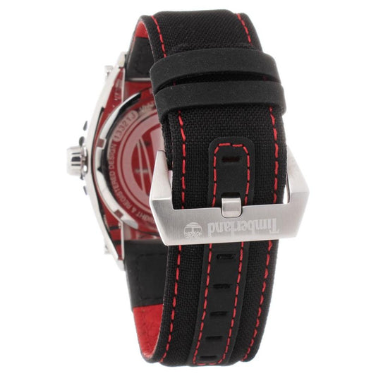 Timberland Black Leather Watch Timberland Dark Gray