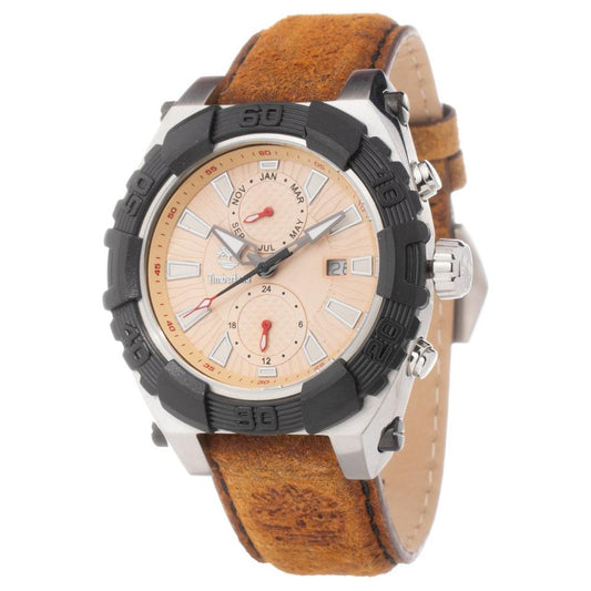 Timberland Brown Leather Watch Timberland Dim Gray