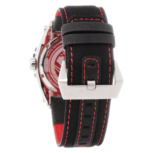 Timberland Black Leather Watch Timberland Gray