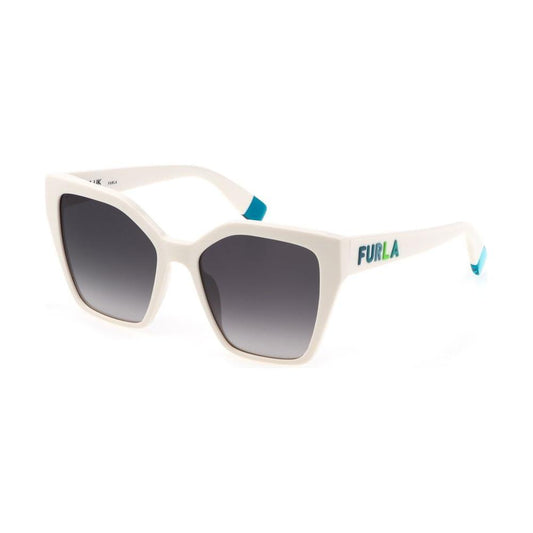 Furla Beige Plastic Sunglasses Furla Dark Slate Gray
