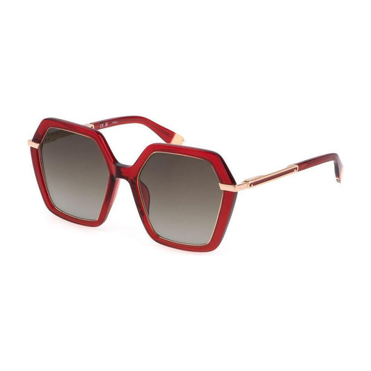 Furla Red Plastic Sunglasses Furla Dim Gray