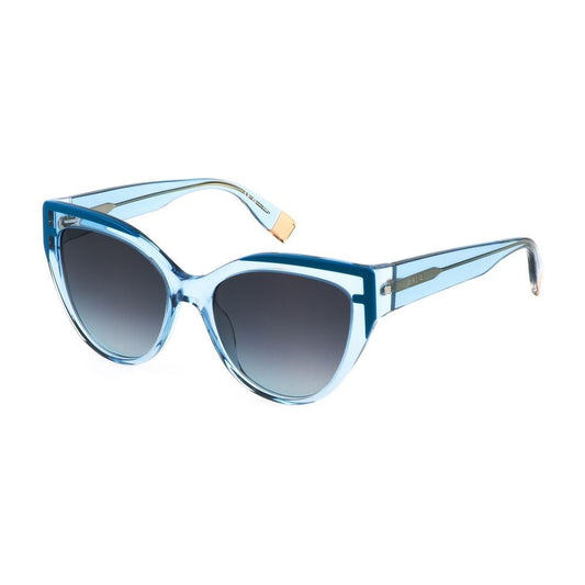 Furla Blue Acetate Sunglasses Furla Dim Gray