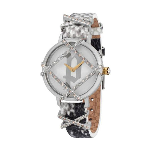 Police Gray Leather Watch Police Gray