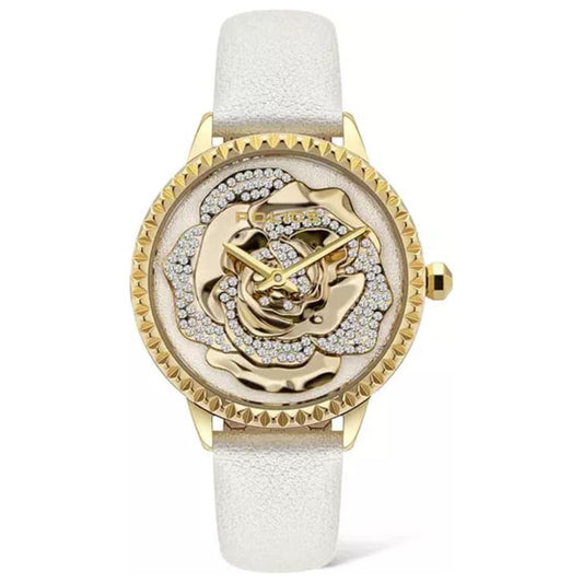 Police White Leather Watch Police Light Gray
