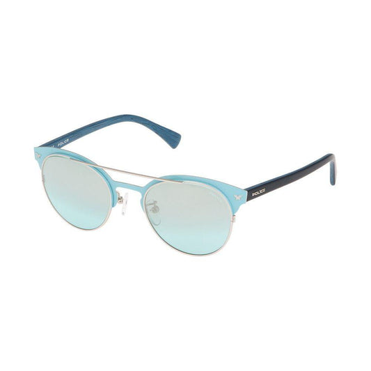 Police Gray Metal Sunglasses Police Light Gray