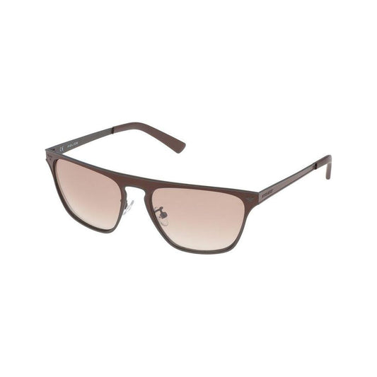 Police Gray Metal Sunglasses Police Gray