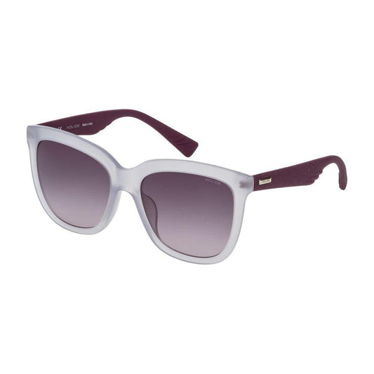 Police White Acetate Sunglasses Police Light Slate Gray
