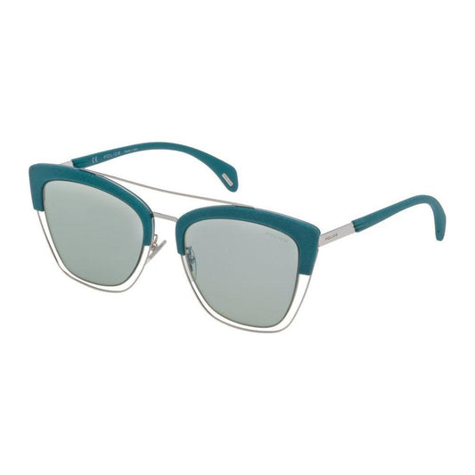 Police Gray Metal Sunglasses Police Gray
