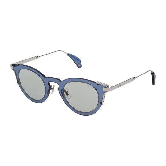 Police Gray Metal Sunglasses Police Gray