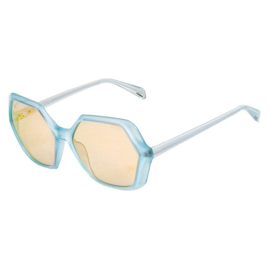 Police Blue Injected Sunglasses Police Light Gray