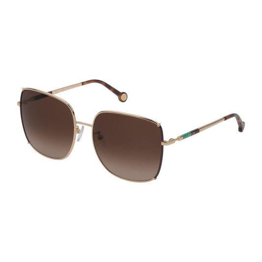 Carolina Herrera Multicolor Metal Sunglasses Carolina Herrera Dark Olive Green