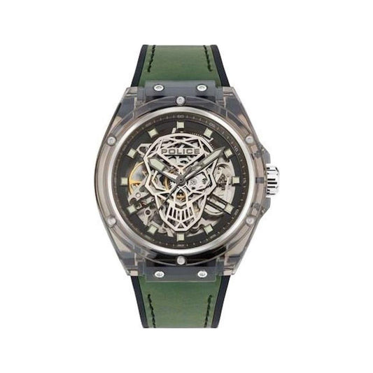 Police Green Silicone Watch Police Dark Slate Gray