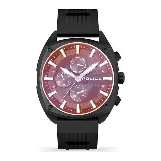 Police Black Silicone Watch Police Dark Slate Gray