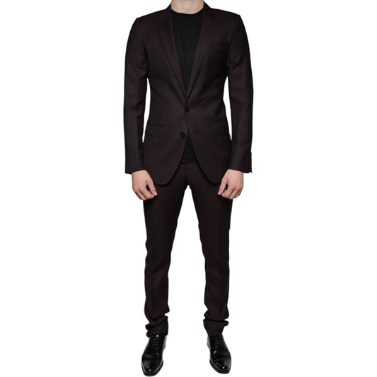 Dolce & Gabbana Indigo MARTINI Formal 2 Piece Suit Dolce & Gabbana Black