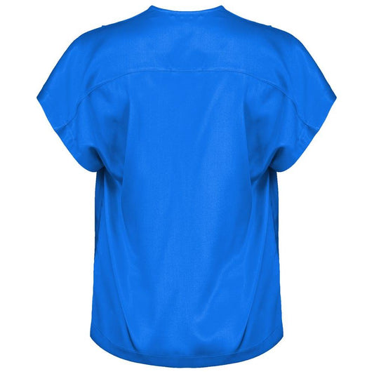 PINKO Blue Silk Sweater PINKO Royal Blue