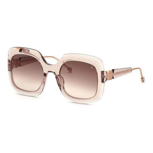 Philipp Plein Beige Acetate Sunglasses Philipp Plein Light Gray