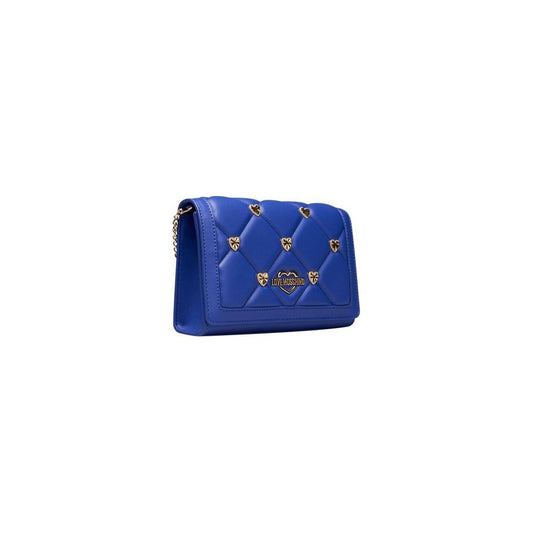 Love Moschino Blue Polyethylene Women Crossbody Bag Love Moschino Dark Slate Blue