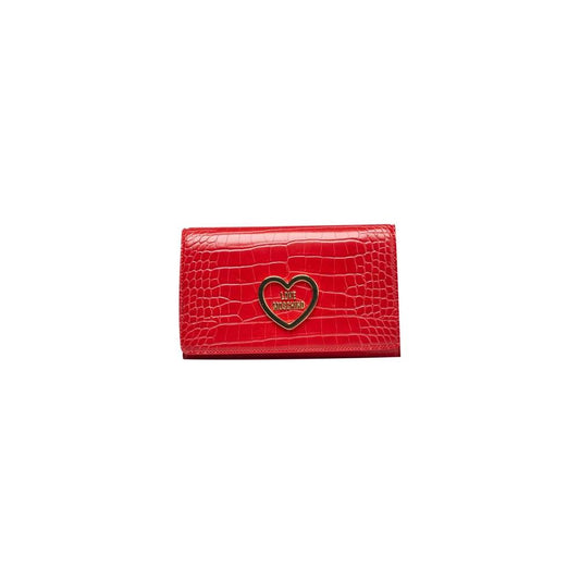 Love Moschino Red Polyethylene Women Crossbody Bag Love Moschino Firebrick