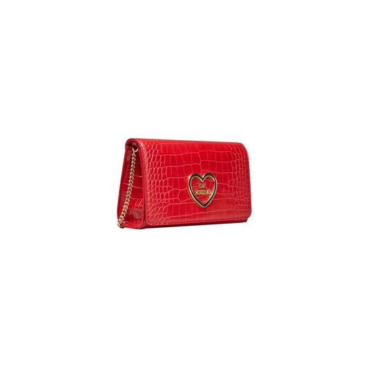 Love Moschino Red Polyethylene Women Crossbody Bag Love Moschino Firebrick