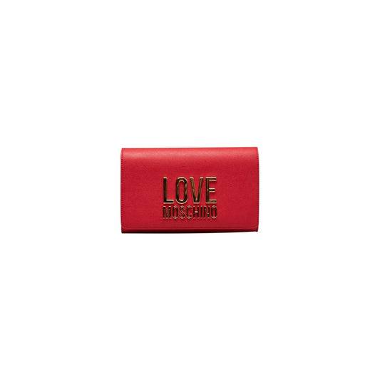 Love Moschino Red Polyethylene Women Crossbody Bag Love Moschino Firebrick