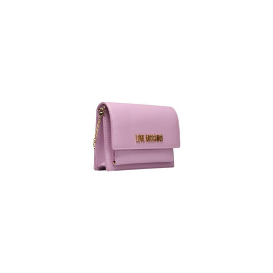 Love Moschino Purple Polyethylene Women Crossbody Bag Love Moschino Rosy Brown