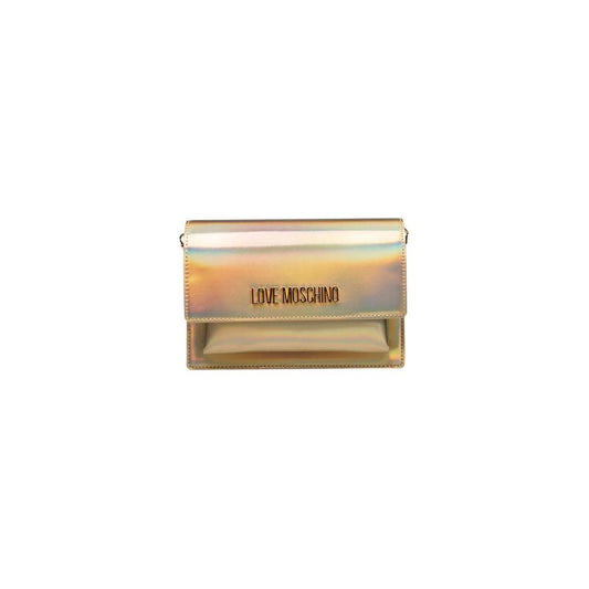 Love Moschino Gold Polyethylene Women Crossbody Bag Love Moschino Dark Khaki