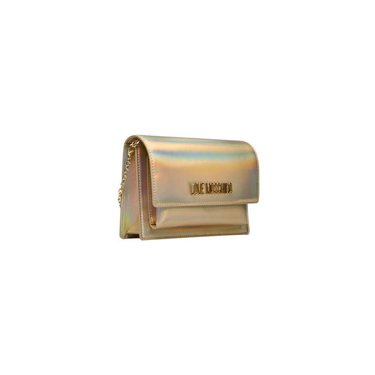Love Moschino Gold Polyethylene Women Crossbody Bag Love Moschino Rosy Brown