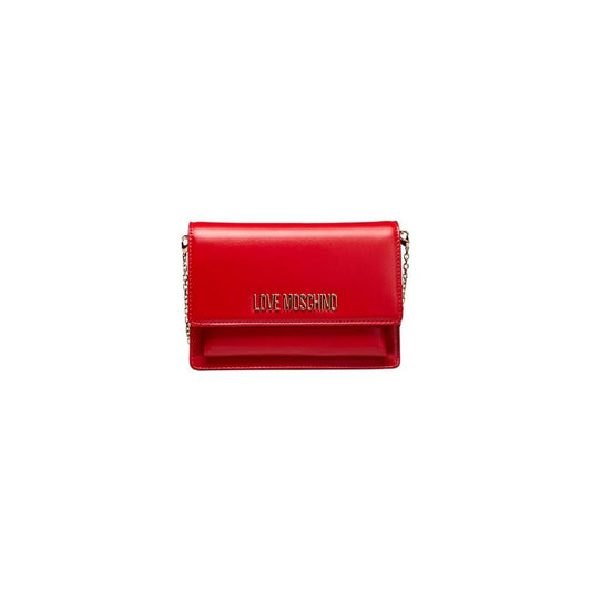 Love Moschino Red Polyethylene Women Crossbody Bag Love Moschino Firebrick