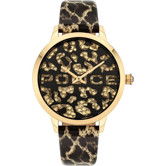 Police Brown Leather Watch Police Wheat