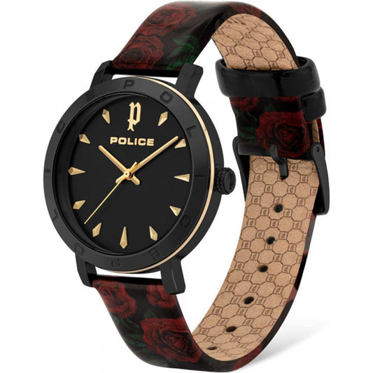 Police Red Stainless Steel Watch Police Tan